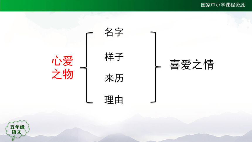 统编版五年级【语文】第一单元习作《我的心爱之物》  课件（23张）