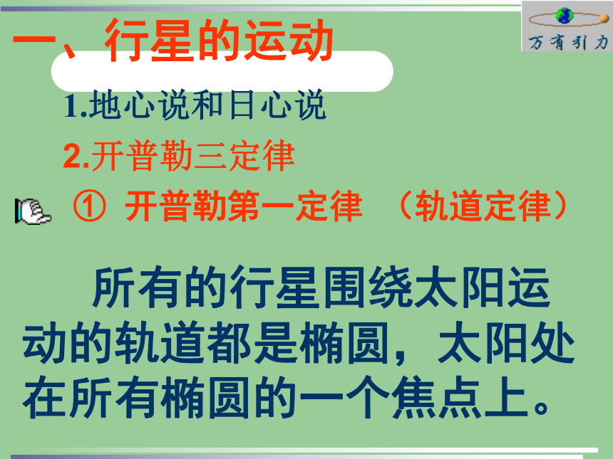 高中物理必修二 万有引力定律的应用课件40张PPT