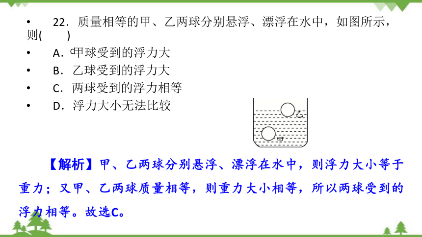 2022中考物理全真模拟试卷(共45张PPT)