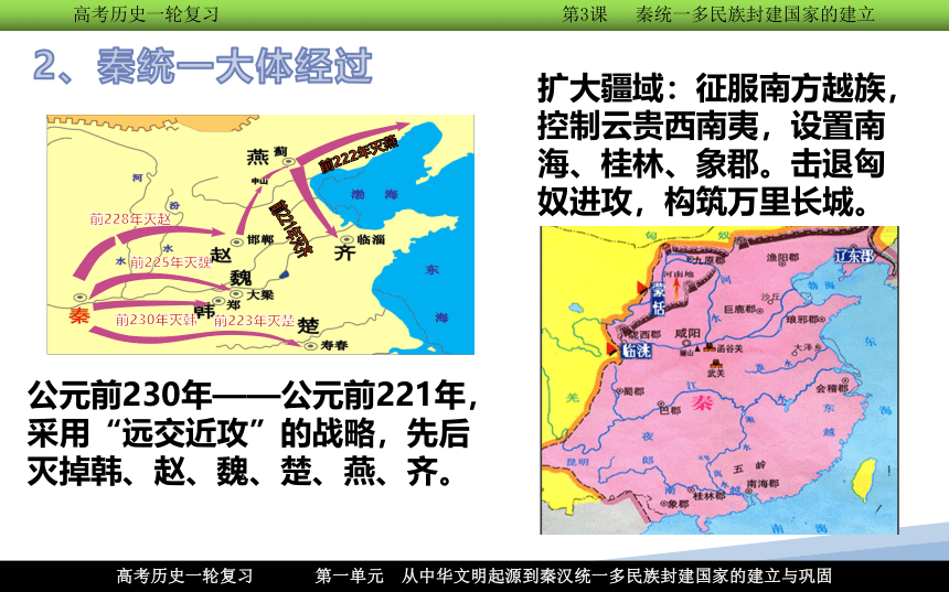 【高频考点聚焦】3.统一多民族封建国家的建立--秦朝 一轮复习课件