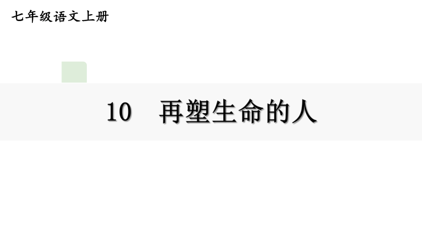 部编版七年级语文上册课件--10 再塑生命的人（共31张ppt）