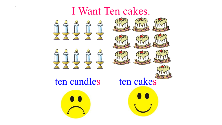 Unit 4 Lesson 5 I Want Ten Cakes课件(共18张PPT)