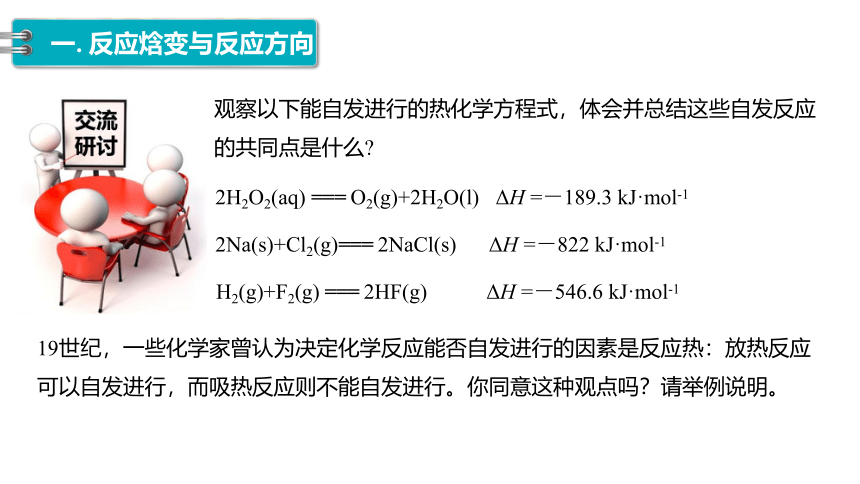 2.1化学反应的方向 课件 (共23张PPT)2022-2023学年高二上学期化学鲁科版（2019）选择性必修1