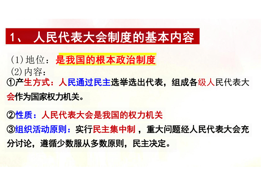 5.1 根本政治制度 课件（22张PPT）