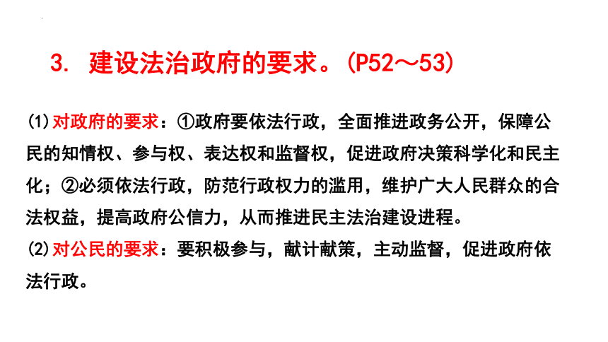 第四课 建设法治中国  复习课件(共14张PPT)