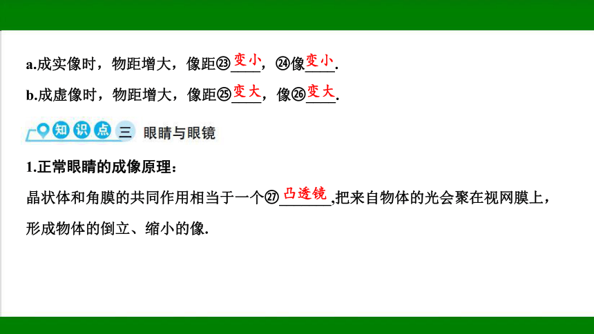 2023年甘肃省中考物理一轮复习：第三章  透镜及其应用（37张ppt）