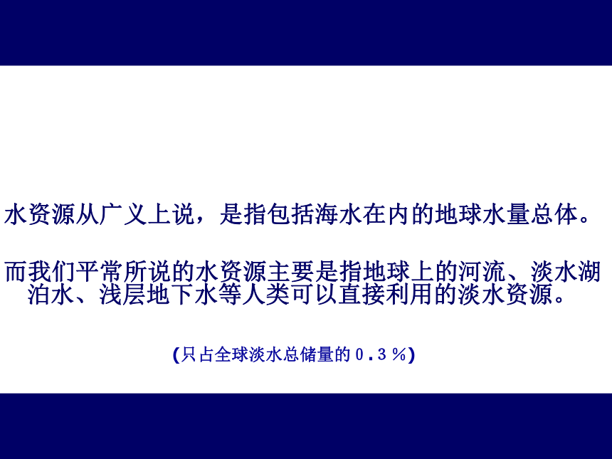 中图版（北京）七年级地理下册4.1水资源  课件(共21张PPT)