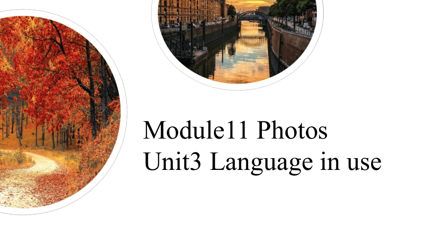 Module 11 Photos Unit 3 Language in use 课件(共26张PPT)