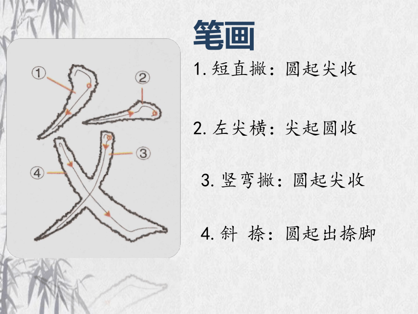 湘美版五年级下册书法 4反文旁 课件(共13张PPT)