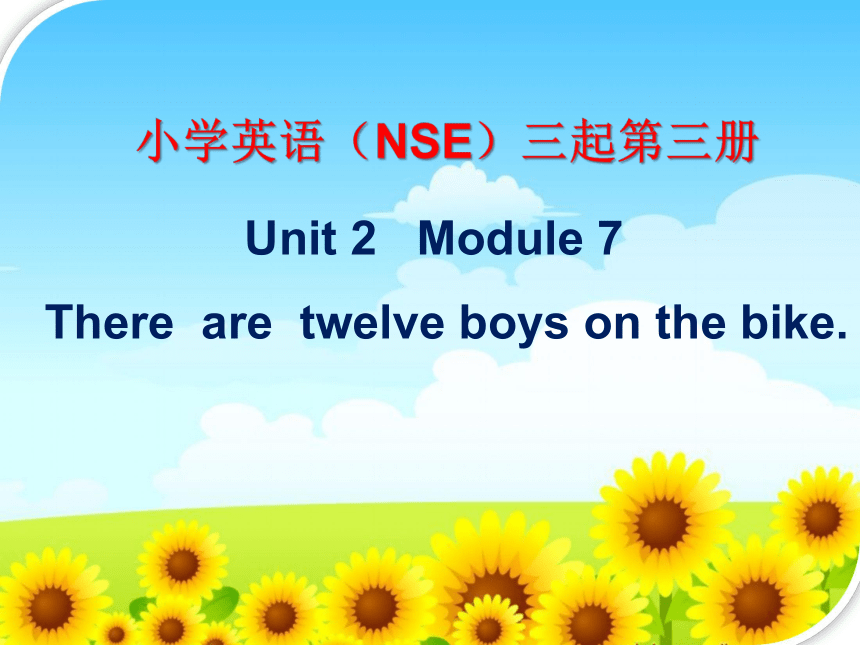 外研版（三起）小学英语 四年级上册 Module 7 Unit 2  There are twelve boys on the bike. 课件(共15张PPT)