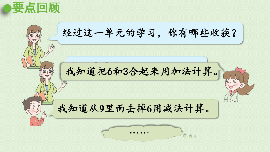 一年级上册数学课件-三 走进花果山——10以内的加减法 回顾整理-青岛版21张