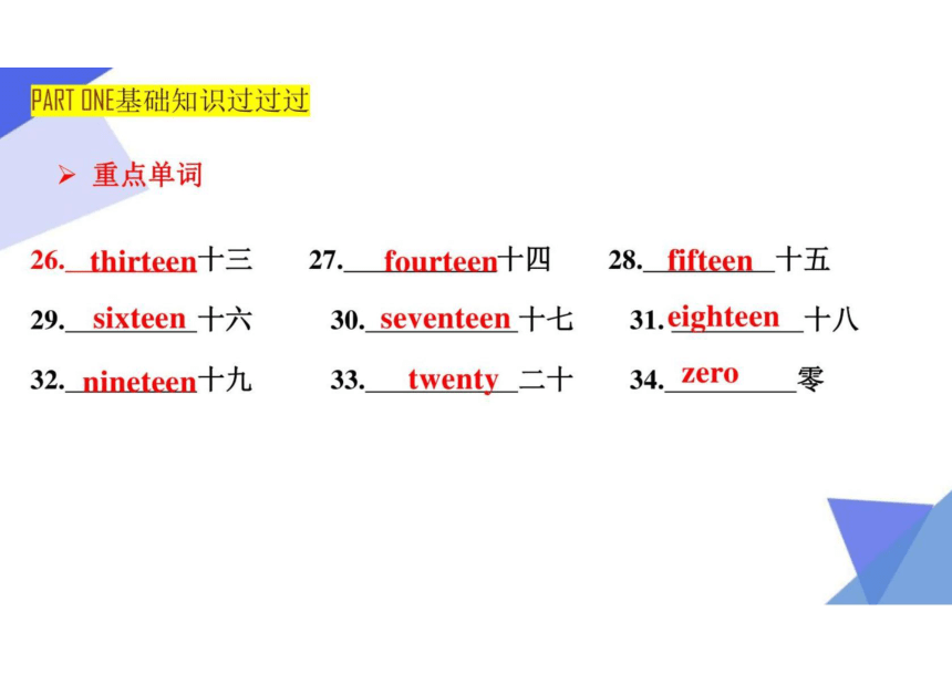 Unit 1 Topic 1-3（七年级上册）-2023届中考英语一轮大单元复习课件 （仁爱版）