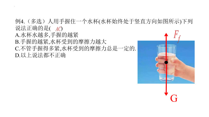 3.2 摩擦力 课件(共33张PPT)-2023-2024学年高一上学期物理人教版（2019）必修第一册