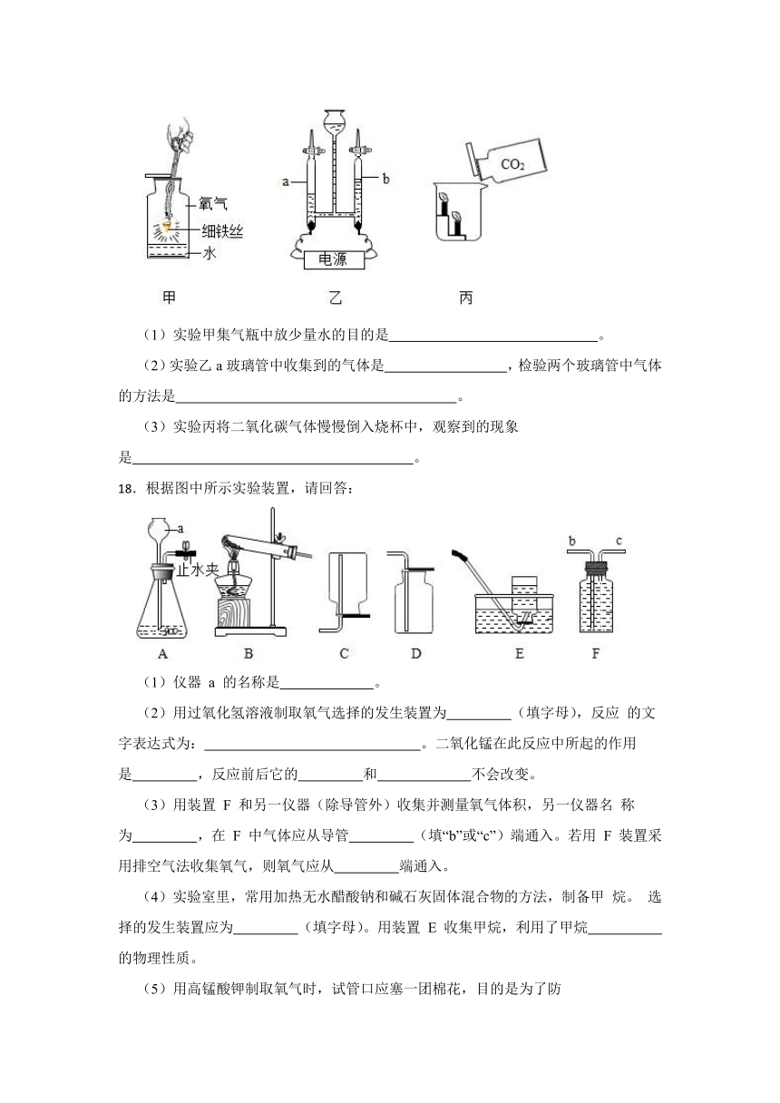 第二章 身边的化学物质 综合复习卷(含解析) -2022-2023学年九年级化学沪教版（全国）上册