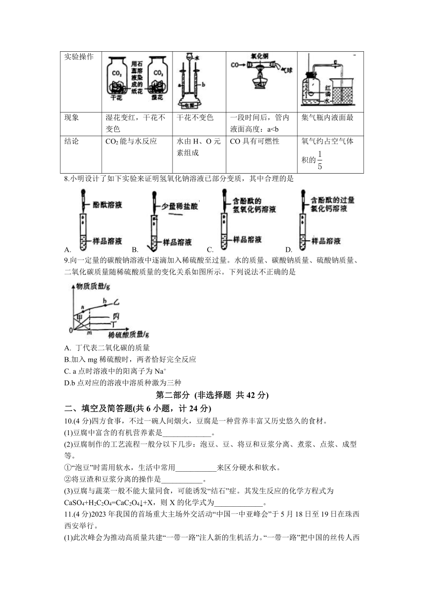 2023年陕西省初中中考信息卷化学试题(WORD  含解析）