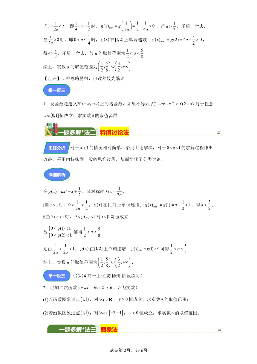 第10题动静转换求范围，构造函数是关键 学案（含解析） 2024年高中数学三轮复习之一题多解