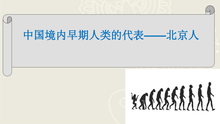 第1课 中国境内早期人类的代表—北京人  课件（22张PPT）