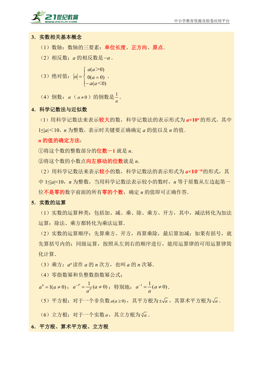 【考前15天】2024年中考数学考前满分计划：第1天 实数及运算（含解析）