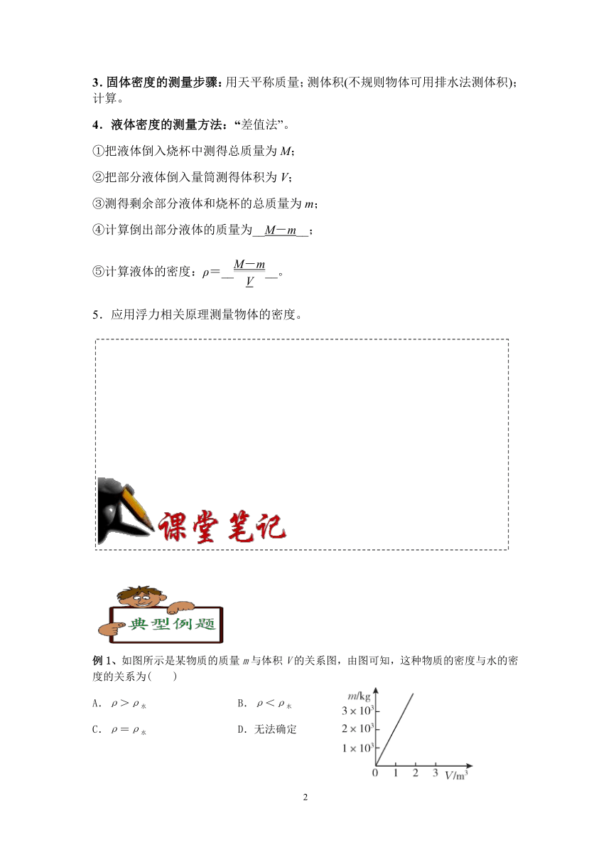 2021浙教版科学“中考二轮专题突破”讲义（十八）：质量与密度【word，含答案】