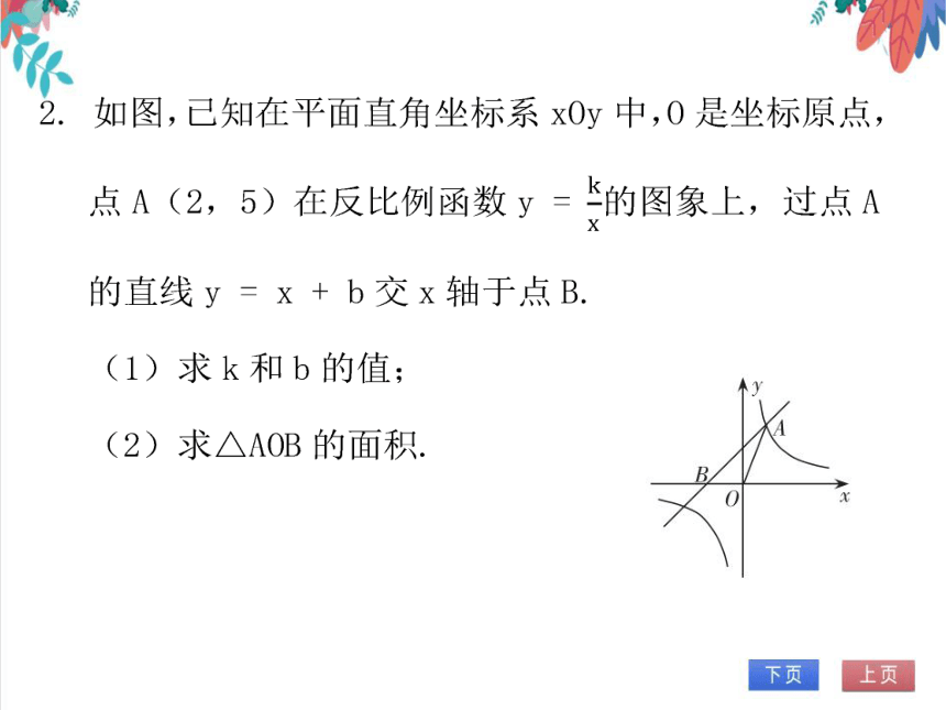 【北师大版】数学九年级（上）6.2.3 双曲线与直线的综合 习题课件