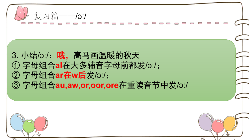 通用 小学英语小升初复习专题--国际音标学习第五讲 复习篇 课件(共21张PPT)