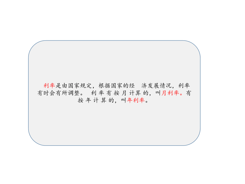 六年级数学下册课件-2.4 利率 -人教版（共20张PPT）