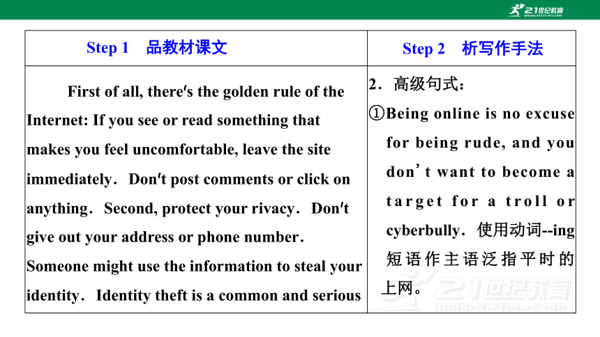 UNIT 3 THE INTERNET  Section Ⅳ Reading for Writing 课件（96张PPT）