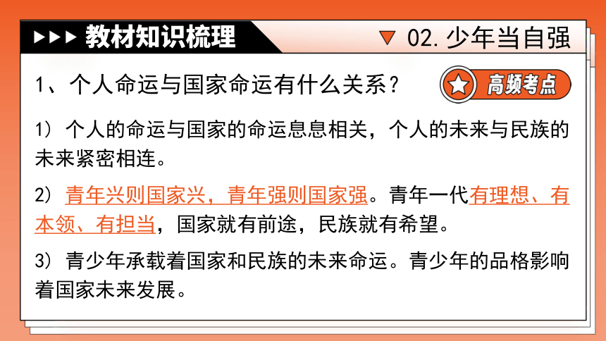 专题23《走向未来的少年》全国版道法2024年中考一轮复习课件【课件研究所】