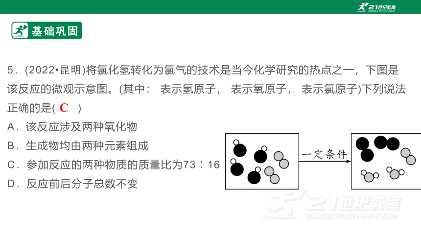 人教版九年级化学上册第五单元《化学方程式》(教材同步复习）（课件18页）