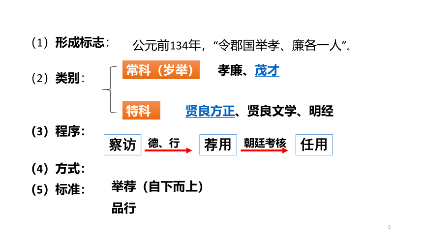 第5课 中国古代官员的选拔与管理 课件