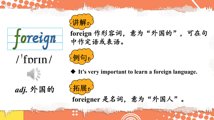 Module 11  Unit 2 Here are some ways to welcome them. 单词讲解 课件(21张PPT，内嵌音频)
