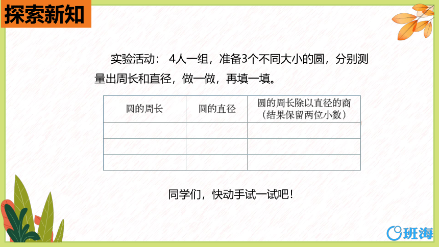 北师大(新)版六上 第一单元 4.圆的周长【优质课件】