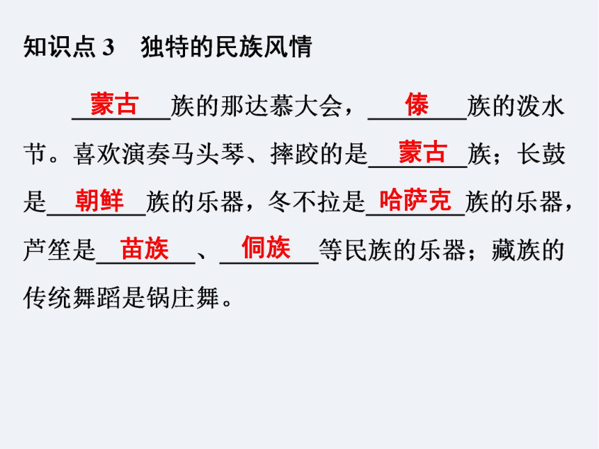 湘教版八年级地理课件  第1章  第4节  中国的民族（共51张PPT）