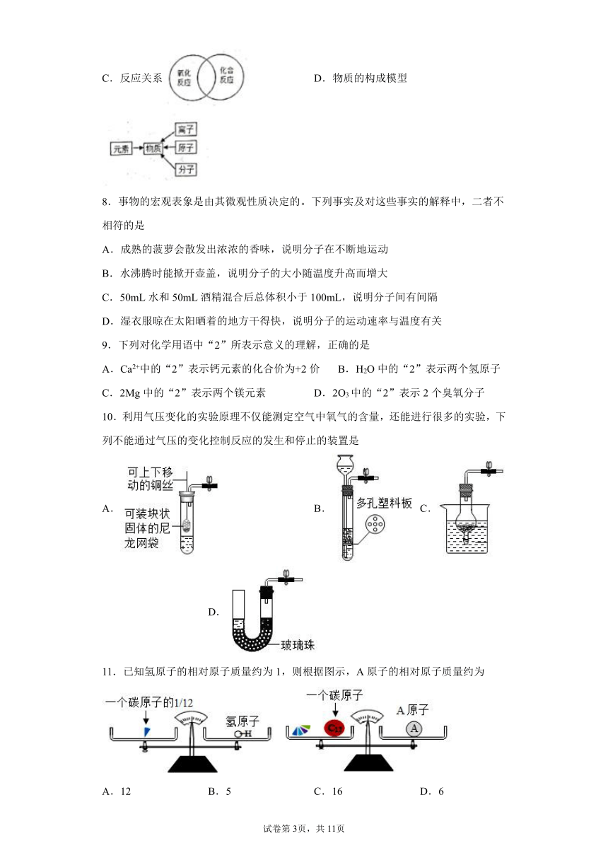 山东省潍坊市2021-2022学年九年级上学期期中化学试题（word版 含答案）