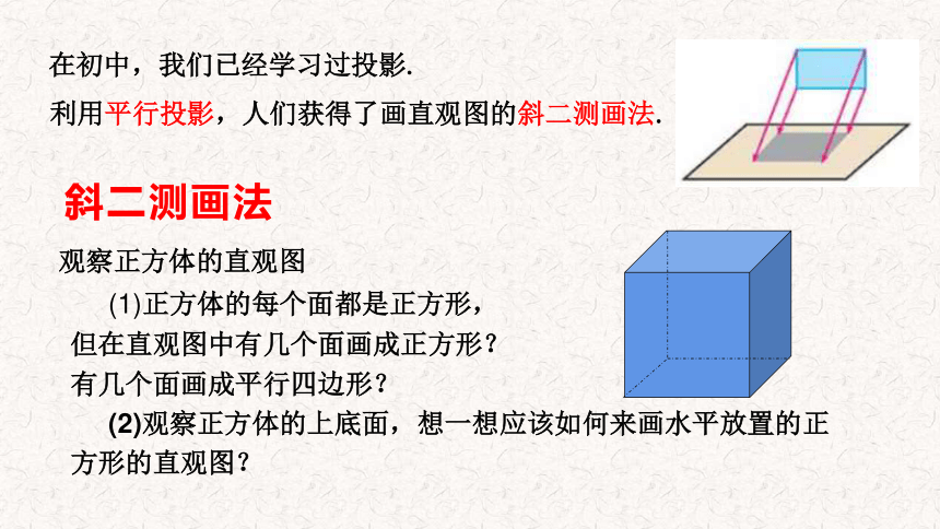 8.2  立体图形的直观图 课件（共22张PPT）