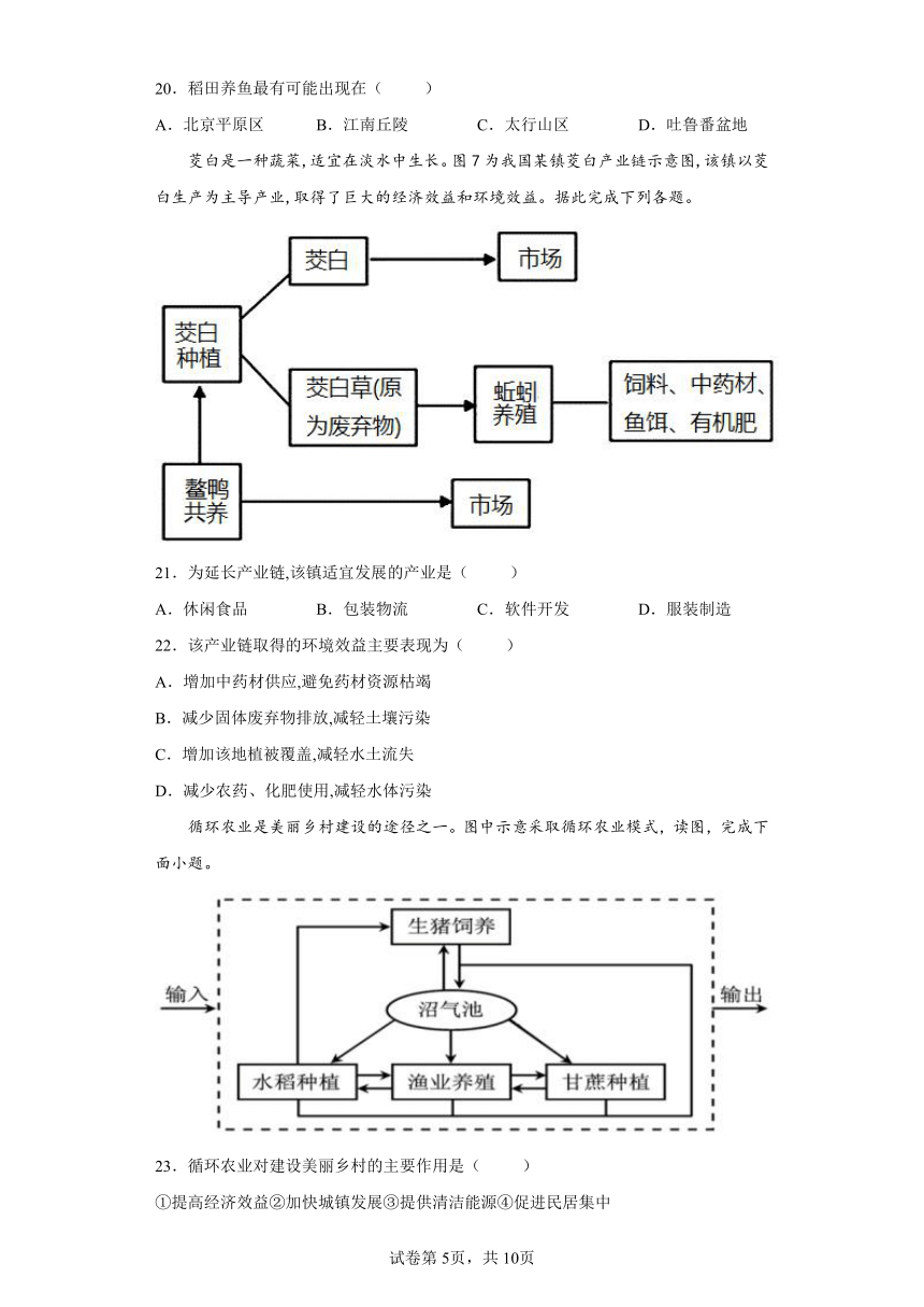 5.2 走向人地协调——可持续发展 同步练习（Word版含答案）