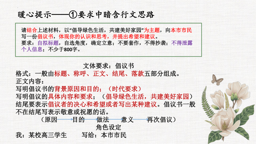 2023届高考写作指导：任务驱动型作文审题课件（23张PPT）