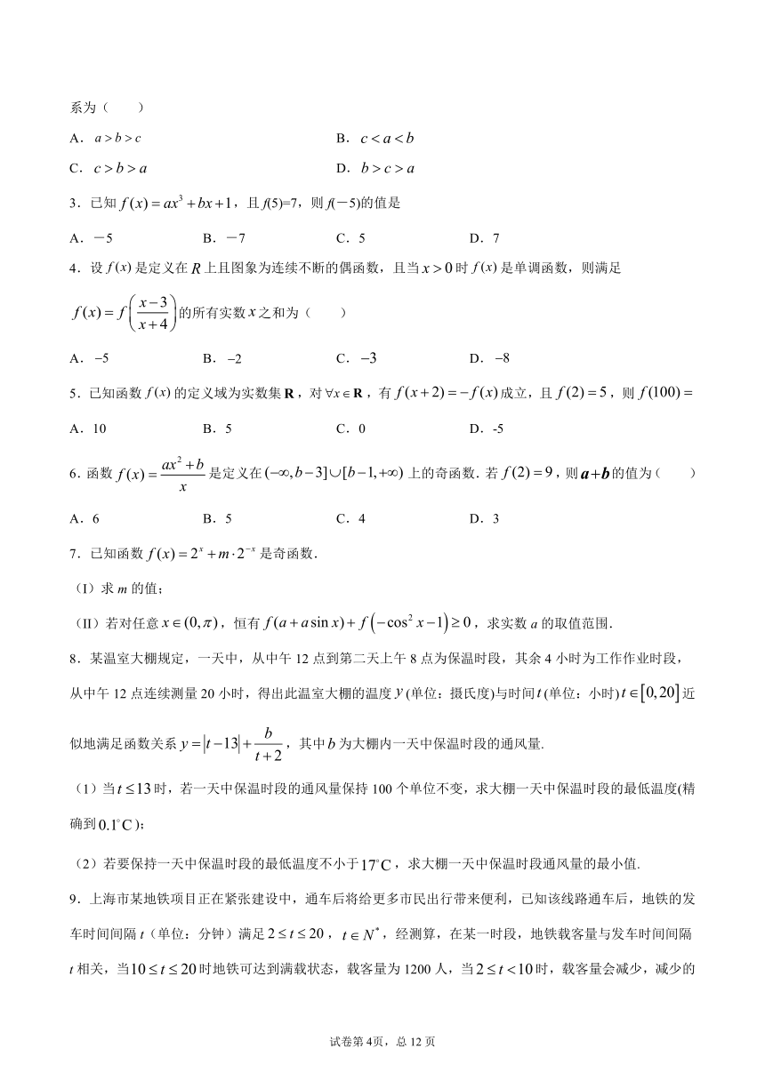 沪教版2022届高考数学一轮复习讲义专题03：函数的基本性质（含答案）（Word含答案解析）