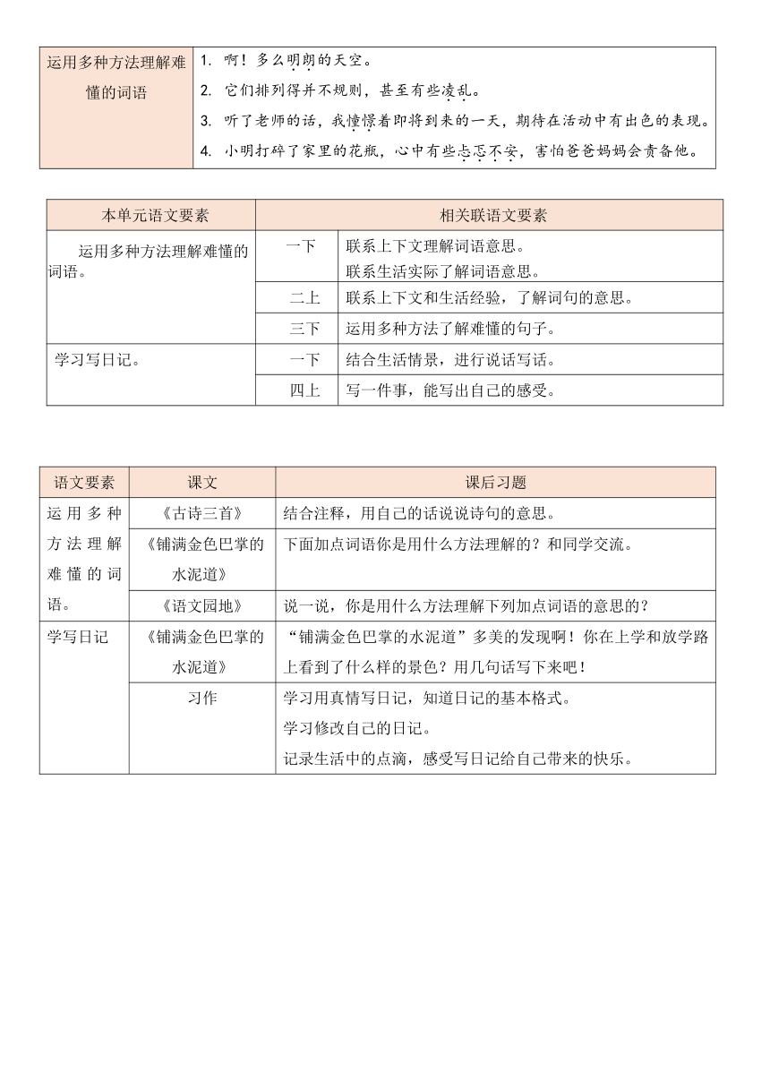 部编版语文三年级上册第二单元导学单（含答案）