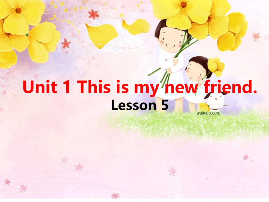 Unit1 This is my new friend.(Lesson5)课件（共28张PPT）