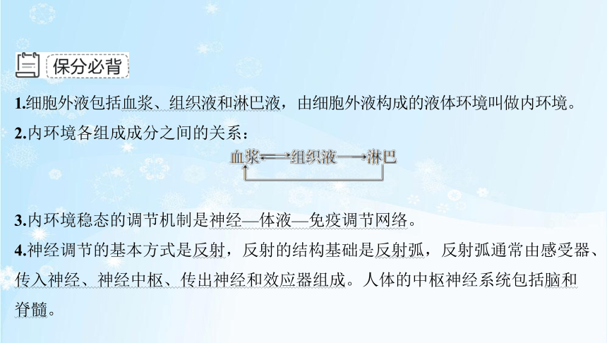 【三轮冲刺必背知识点】课件5：生命活动的调节(共11张PPT)