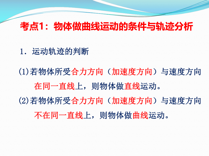 高中物理必修二 抛体运动 _ 本章小结课件26张PPT