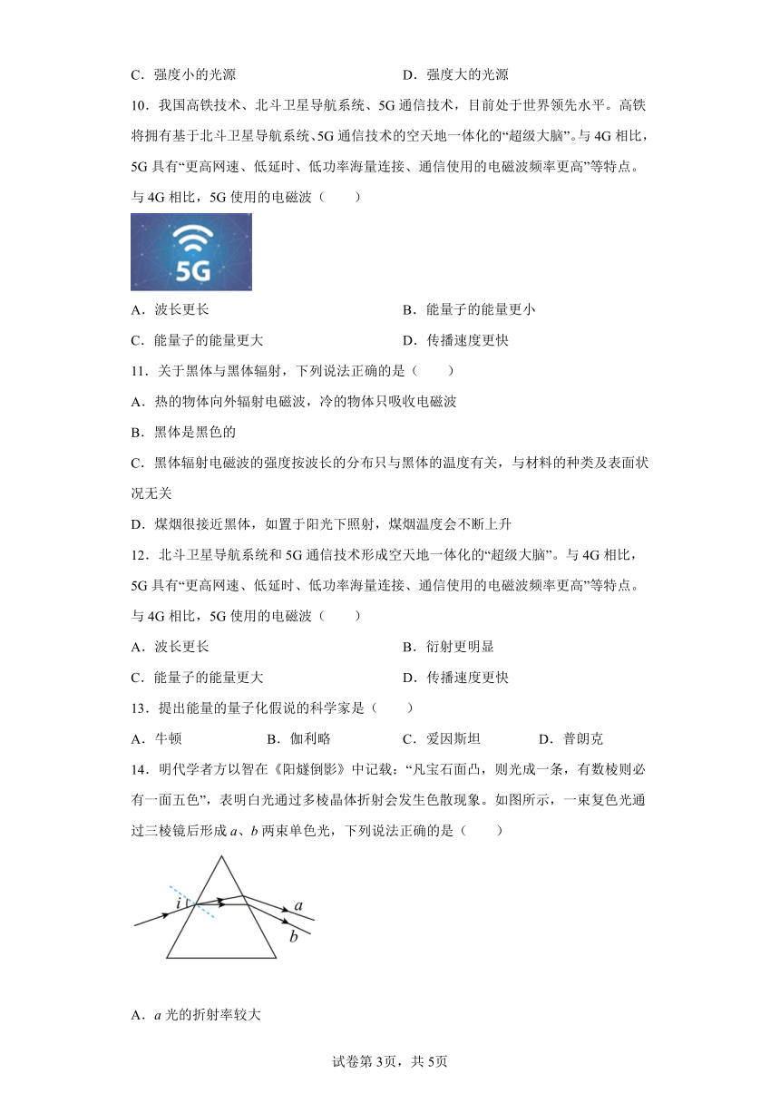 6.5量子化现象同步练习（Word版含答案）