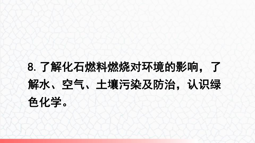 第十一单元  化学与社会发展单元复习训练课件（13张PPT）