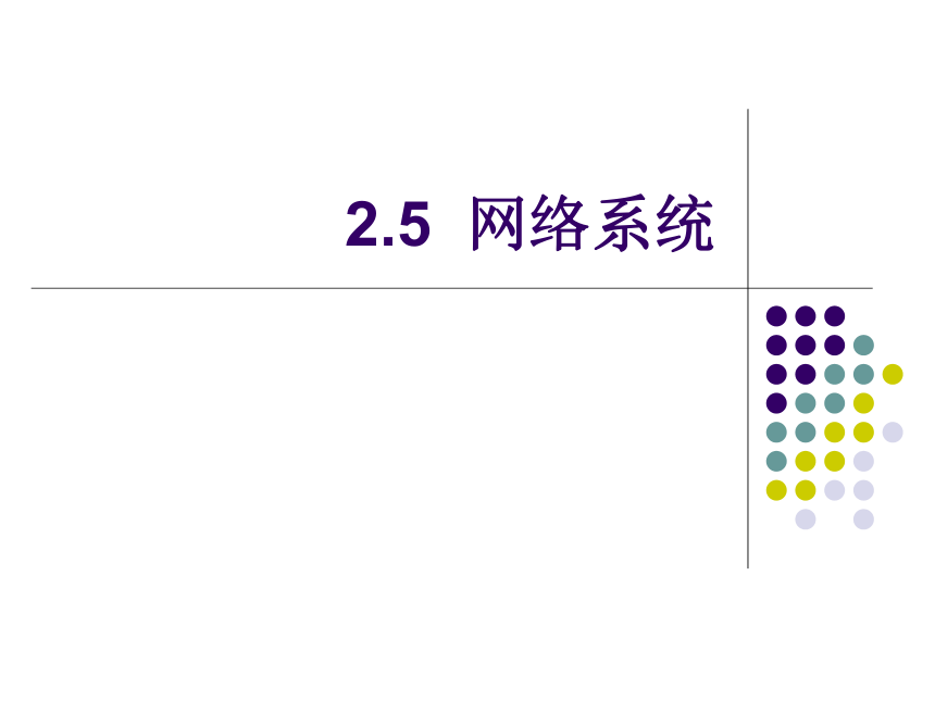 2.5网络系统课件（36PPT）2021—2022学年浙教版(2019)高中信息技术必修2