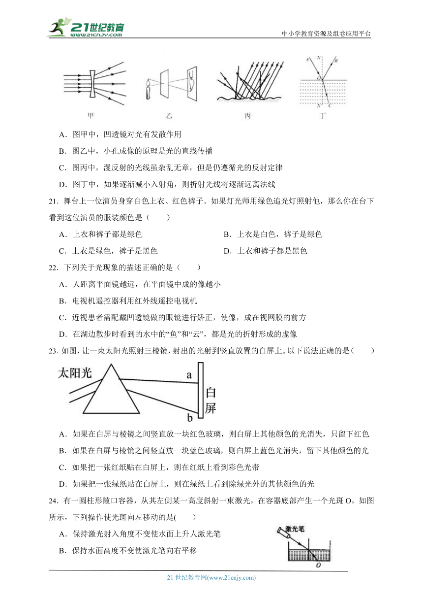 浙教版科学七年级下册期中复习讲义（含答案）