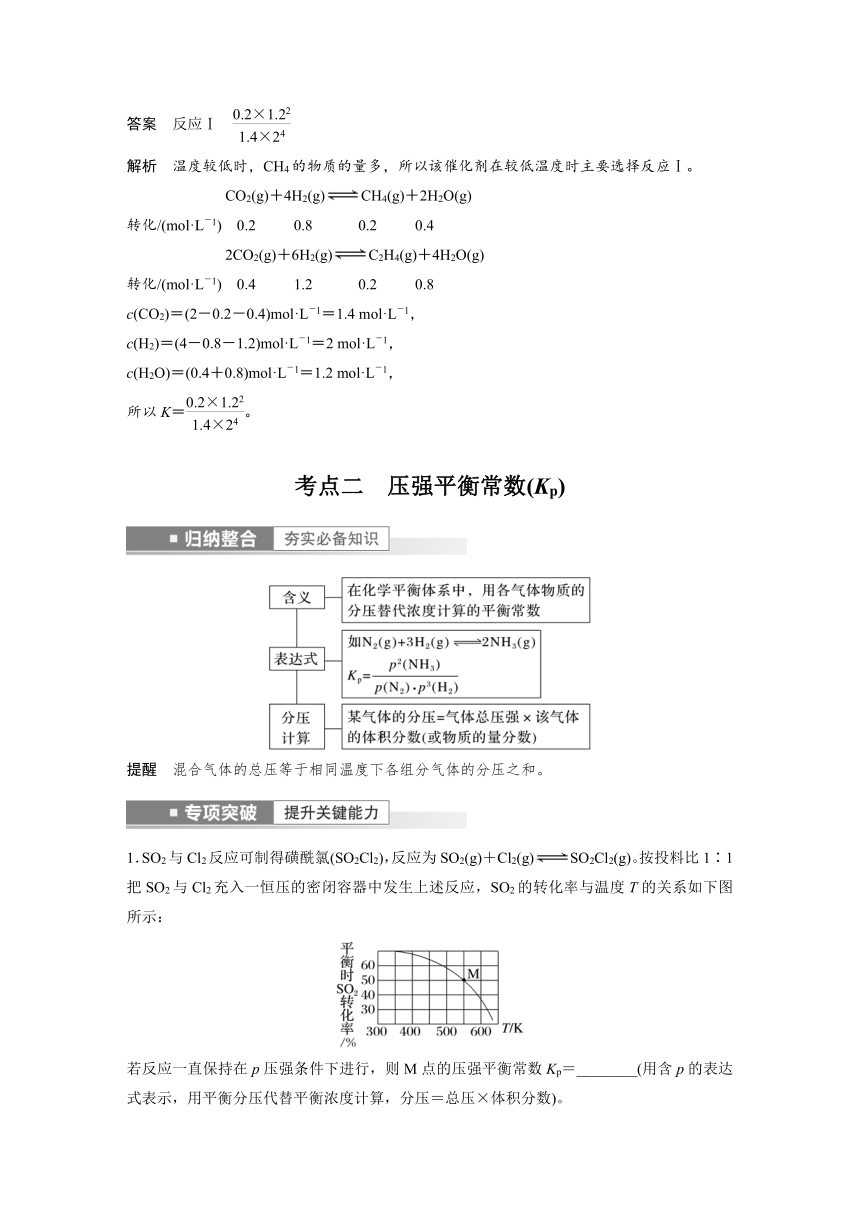 2023年江苏高考 化学大一轮复习 专题7 第二单元 第2讲　化学平衡常数及转化率的计算 （学案+课时精练 word版含解析）