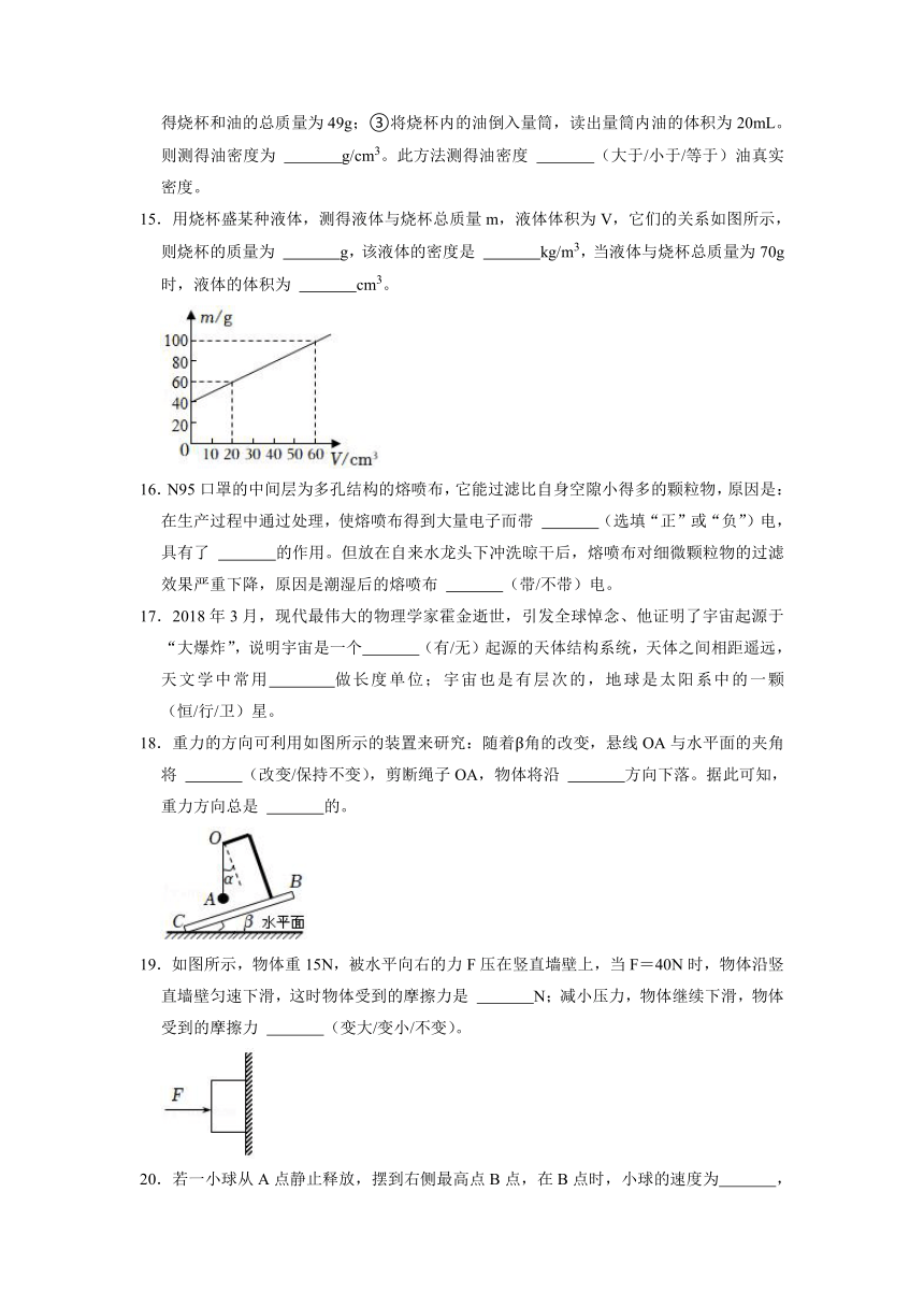 江苏省东台市2021-2022学年八年级下学期物理期末考试模拟卷（Word版含答案）