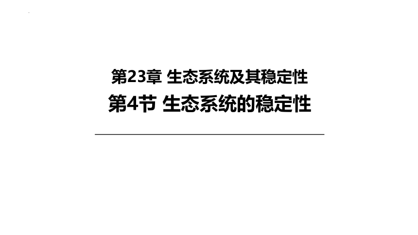 8.23.4生物系统的稳定性课件(共23张PPT) 北师大版生物八年级下册