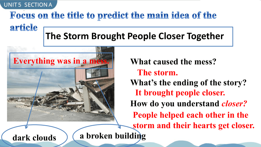 Unit 5 What were you doing when the rainstorm came?Section A 3a-3c 课件 人教版八年级英语下册 (共27张PPT)